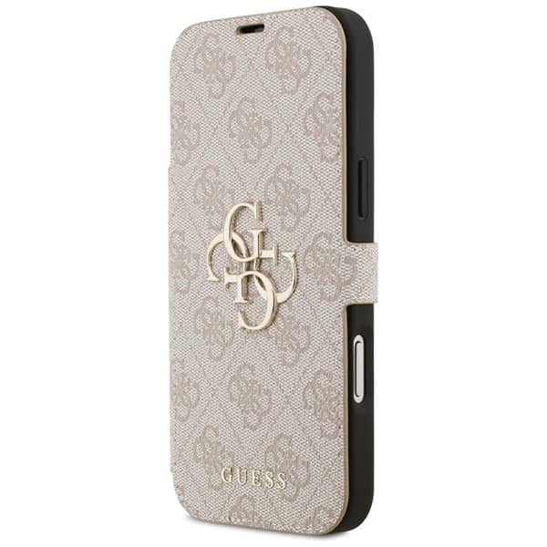 Guess iPhone 17 Pro Max Plånboksfodral Metal Logo - Rosa