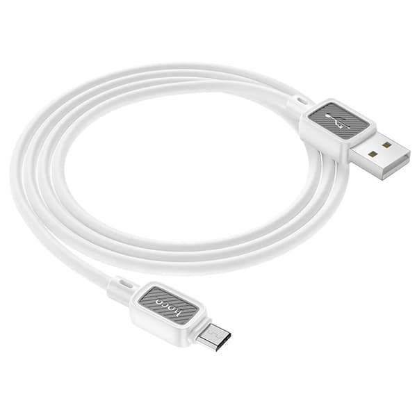 Hoco USB-A Till Micro-USB Kabel 1m - Vit