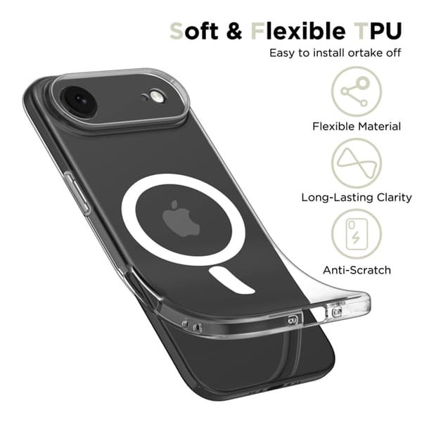 Tech-Protect Mobilskal till iPhone Air Magsafe Flexair - Clear