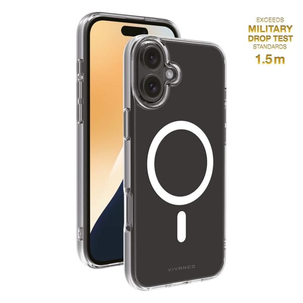 Vivanco Mag Clear cover iPhone 16 Plus Transparent