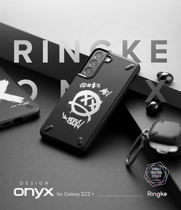 Ringke Onyx Holdbart Taske til Galaxy S22 Plus - Sort