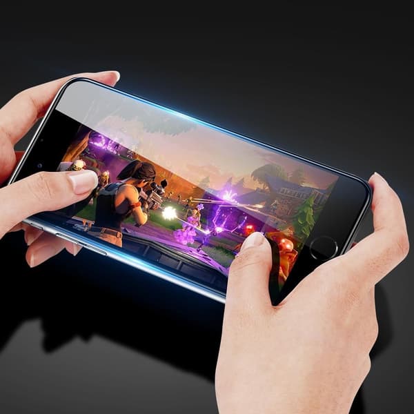 [2-PACK] Härdat Glas Skärmskydd iPhone 8 Plus / iPhone 7 Plus - Svart