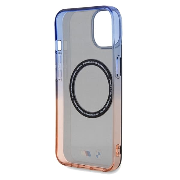 BMW-puhelinkotelo iPhone 14 Plus/15 Plus MagSafe Gradient Bumper - Harmaa