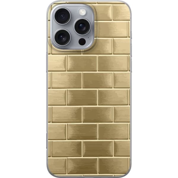 Mobilskal till Apple iPhone 16 Pro Max med Gyllene Murstenar