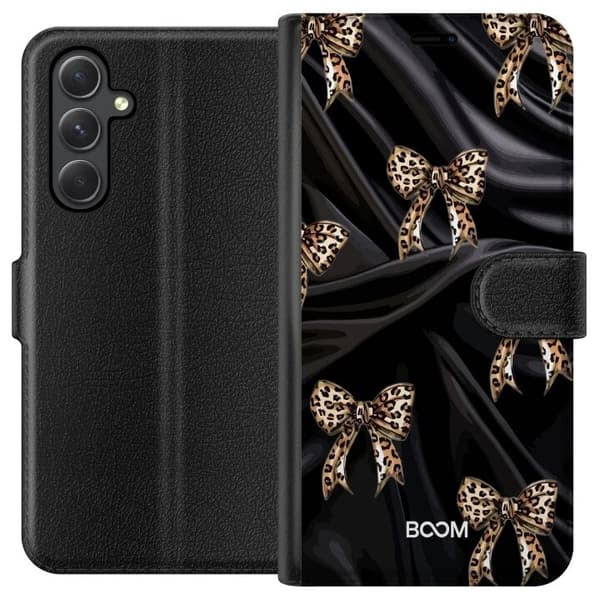 Plånboksfodral till Samsung Galaxy A35 med Leopard Bow