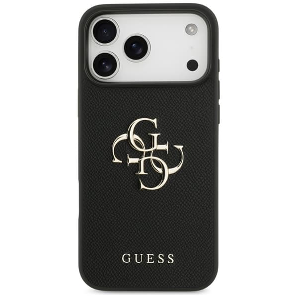 Guess Mobilskal till iPhone 18 Pro Max/17 Pro Max Grained Classic Logo - Svart