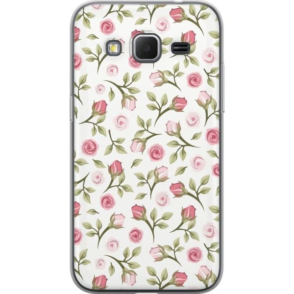 Taske til Samsung Galaxy Core Prime med blomster