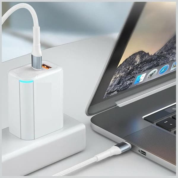 3MK USB-C til Lightning 27W Kabel 9V/3A 5m N-SERIES Hyper - Hvid