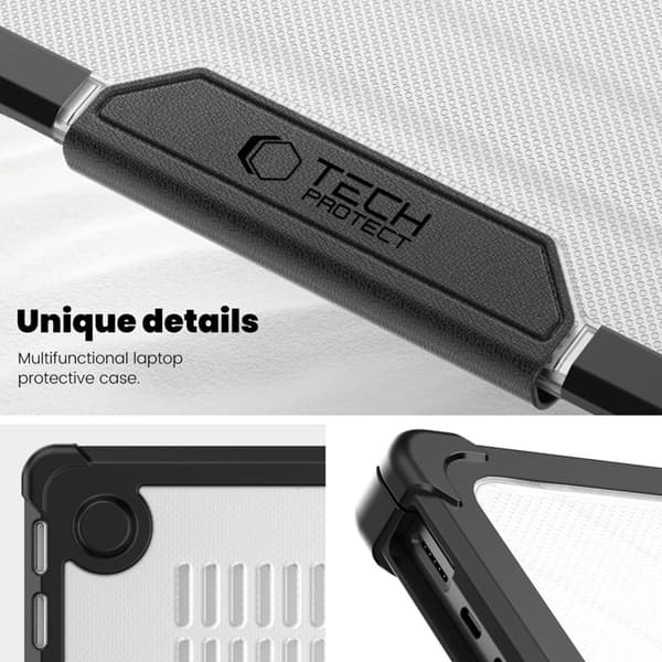 Tech-Protect Macbook Pro 14" Skal Smartshell - Svart/Clear