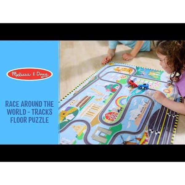 MND Floor Puzzle & Play Set Race Track