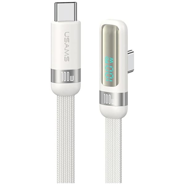 USAMS USB-C–USB-C 100W -kaapeli 120cm US-SJ653