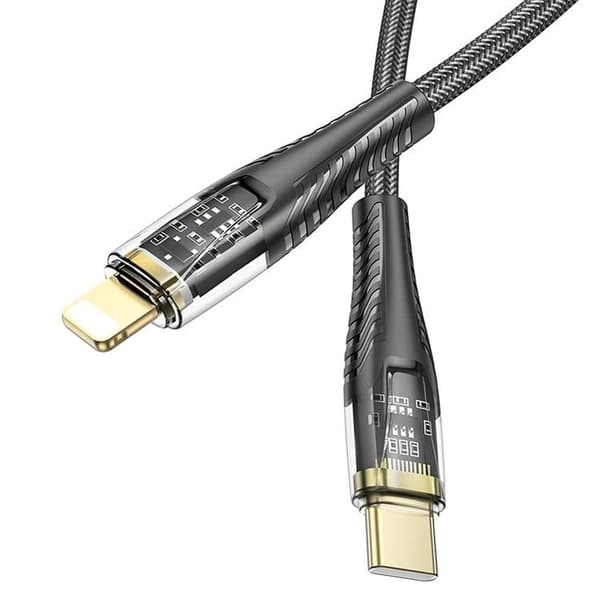 HOCO USB-C - Lightning 27W kaapeli 1.2m U121 PD - Musta