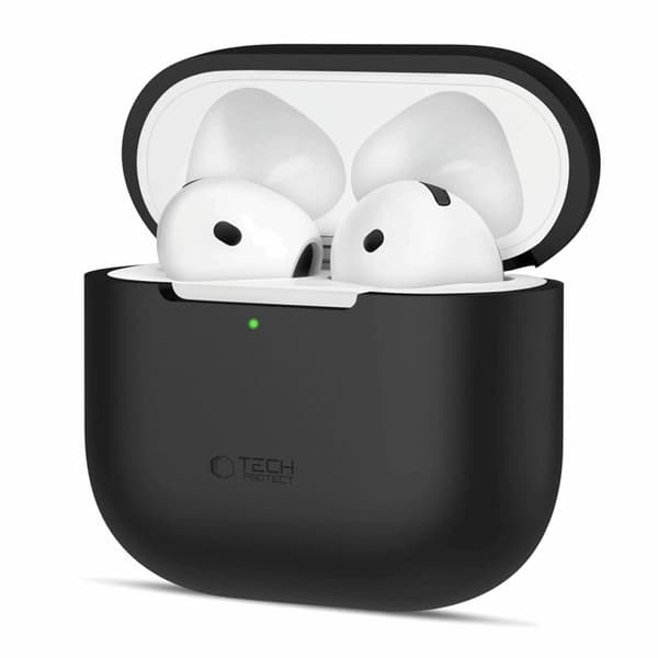 Tech-Protect AirPods 4 Cover Silikone - Sort