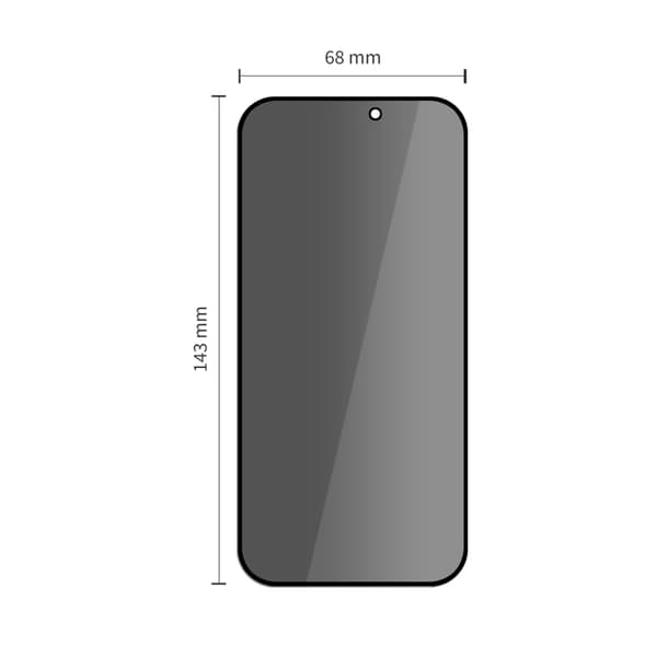 Tech-Protect [2-Pack] iPhone 15/16 Härdat Glas Skärmskydd Privacy