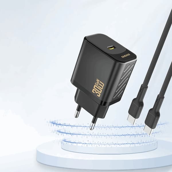 Dudao Hurtigoplader 30W A27P PD GaN USB-C - Sort