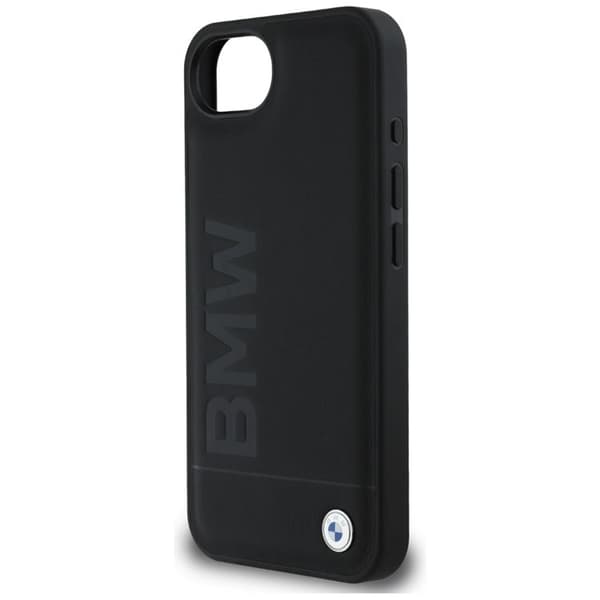 BMW telefontaske til iPhone 16e Hot Stamp Læder - Sort