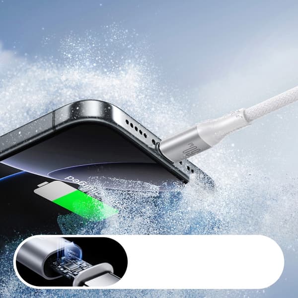 Joyroom USB-C til USB-C Kabel 60W 2m Flash-serie - Hvid