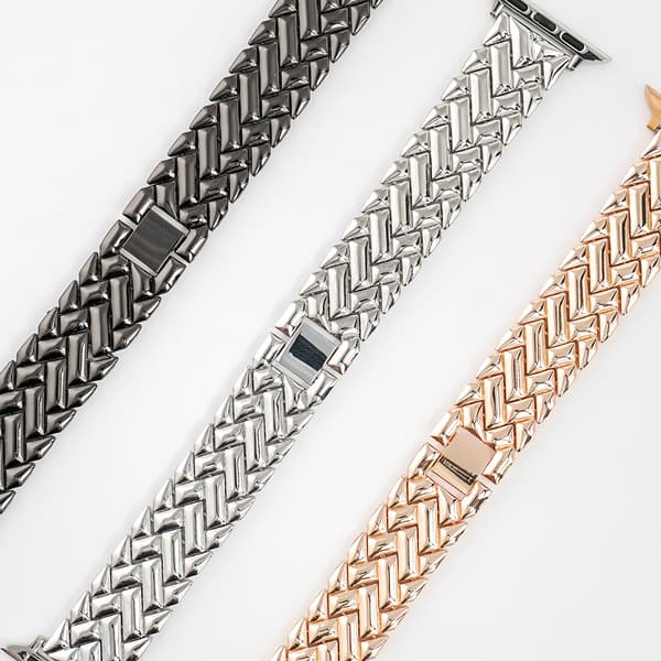 Flettet Sort – Stålrem - Apple Watch Rem