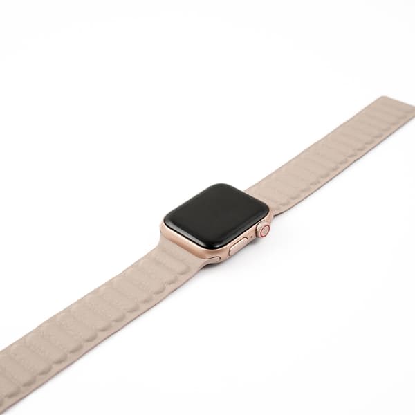 LæderWrap - Stone Beige Til Apple Watch - Apple Watch Rem