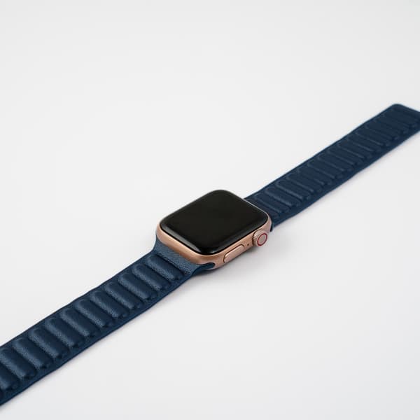 LæderWrap - Midnight Blue Til Apple Watch - Apple Watch Rem