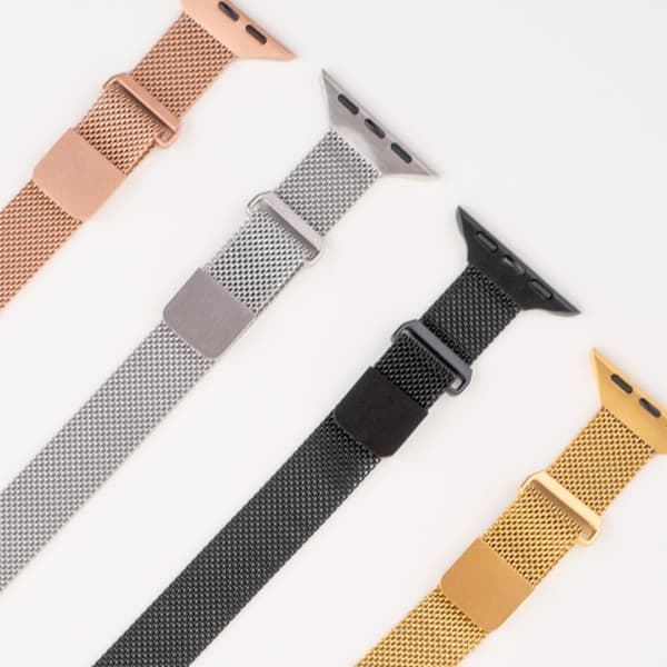 Mesh Petite Rose – Stålrem - Apple Watch-rem