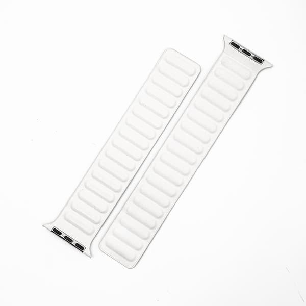 LæderWrap - White Til Apple Watch - Apple Watch Rem
