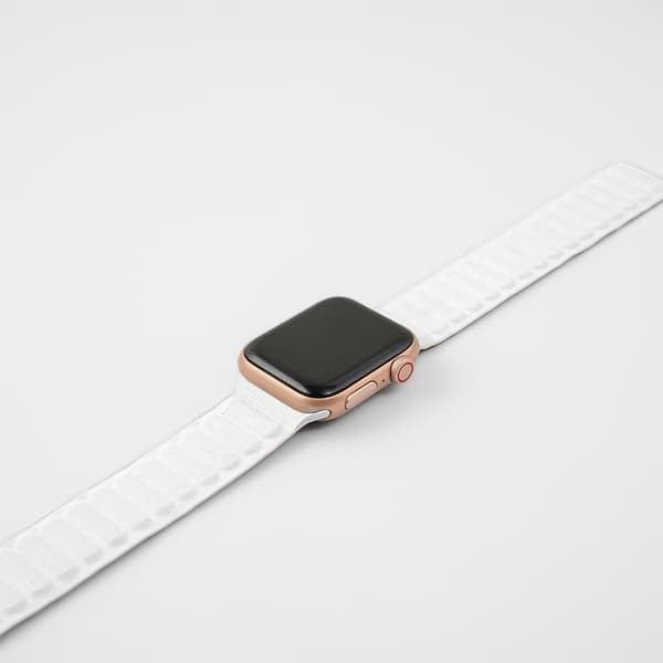 LäderWrap - White till Apple Watch - Apple Watch Armband