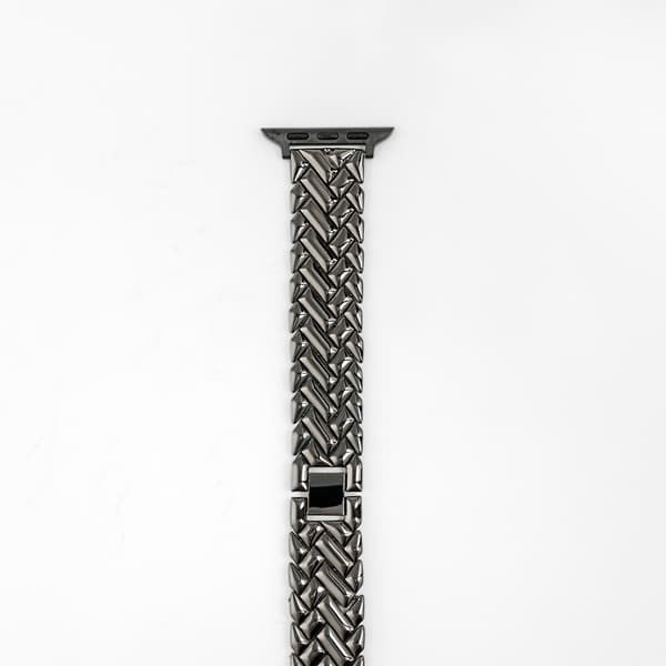 Flettet Sort – Stålrem - Apple Watch Rem