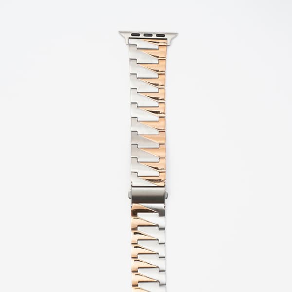 Zeta Rose/Sølv – Stålrem - Apple Watch Rem
