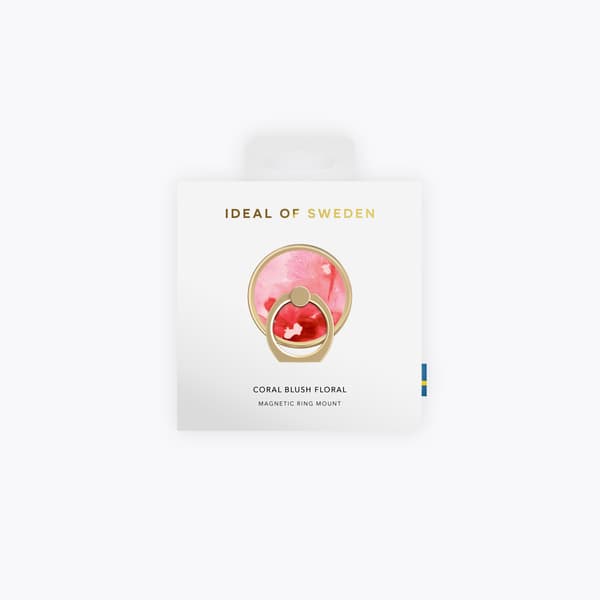 Magnet Ring Coral Blush Floral