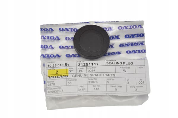 VOLVO S60 V60 XC60 hovedhætte 3.0 3.2 OE 31251117