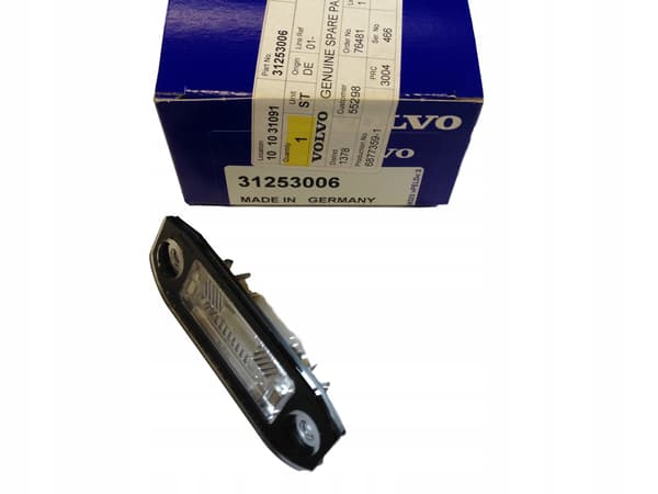 VOLVO S60 V60 nummerpladelys OE 31253006