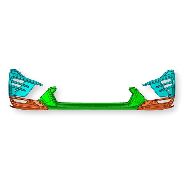 HEICO Volvo XC60 2022-2026 5-delad frontspoiler