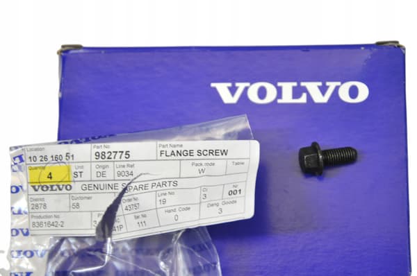 VOLVO originalbult M7x16 982775 OE