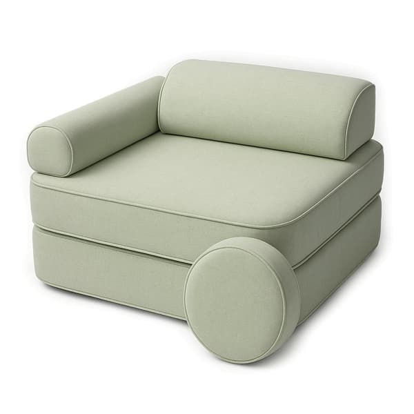 Modular Sofa for Children Beige/Green