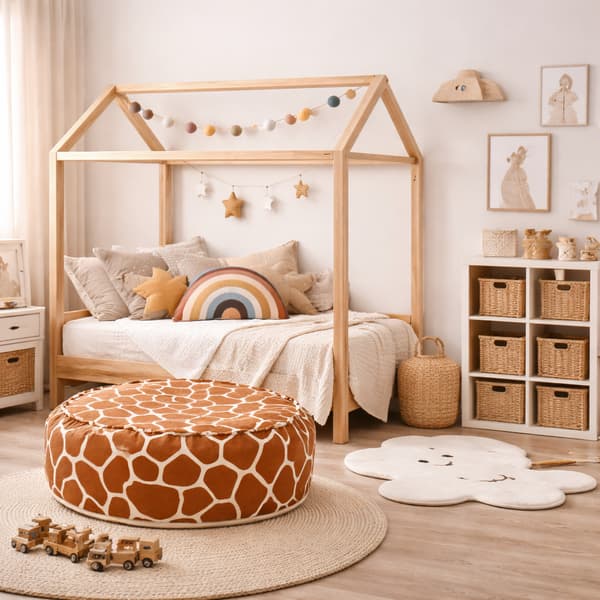Bean Bag for Kids - Round | Giraffe