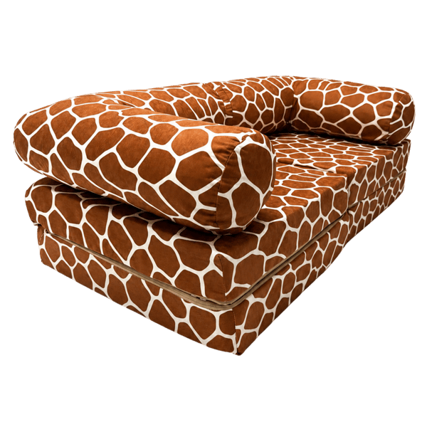 HoneyHug modulär barnsoffa – Giraffmönstrad – Bees & Blooms