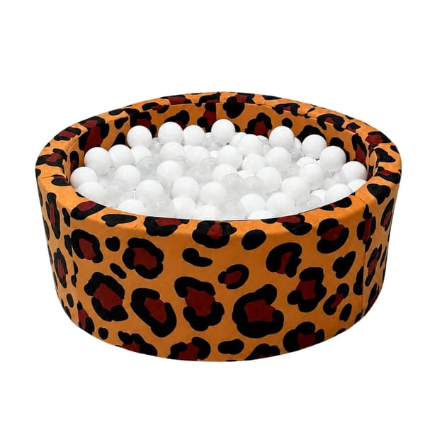 Bollhav för barn, leopardmönster, 200 bollar – Bees & Blooms