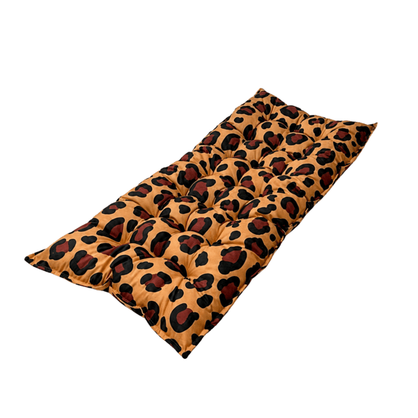 Golvkudde för barn, lekmatta, leopardmönster, Medium, 150 × 70 cm – Bees & Blooms