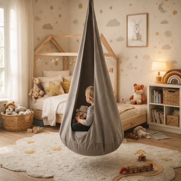 Kids' Cozy Cocoon Swing | Brown