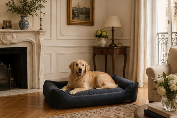 Ortopedisk hundbädd grå, 95 x 75 cm – E-Doggy