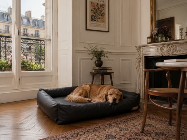 Ortopedisk hundbädd grå, 95 x 75 cm – E-Doggy