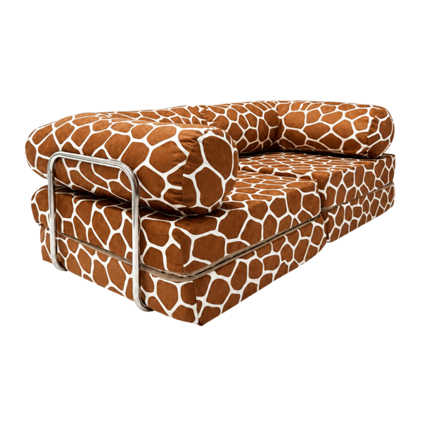 HoneyHug modulär barnsoffa – Giraffmönstrad – Bees & Blooms