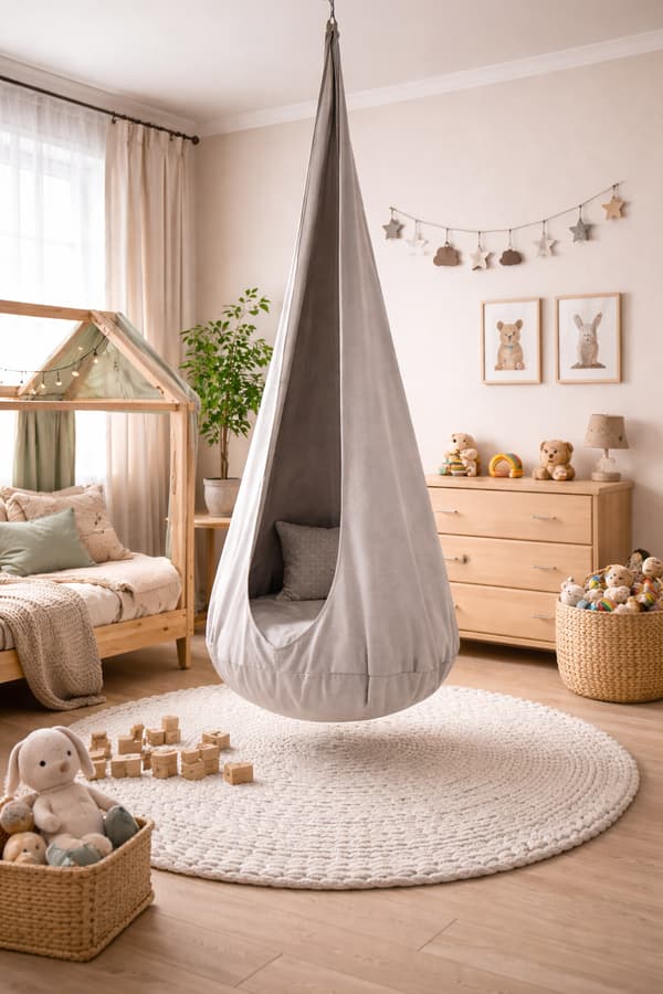 Kids' Cozy Cocoon Swing | Gray
