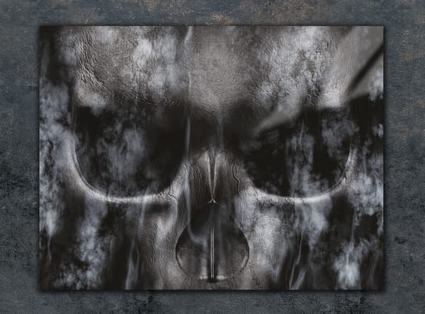 SKÄRBRÄDA I GLAS 40x30 DÖDJUR