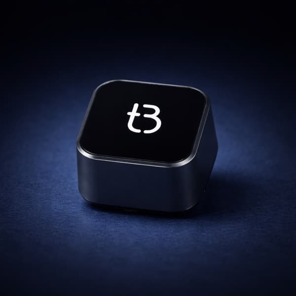 Tradebit TB CUBE USB-C Trådlös Adapter CarPlay / Android Auto Svart