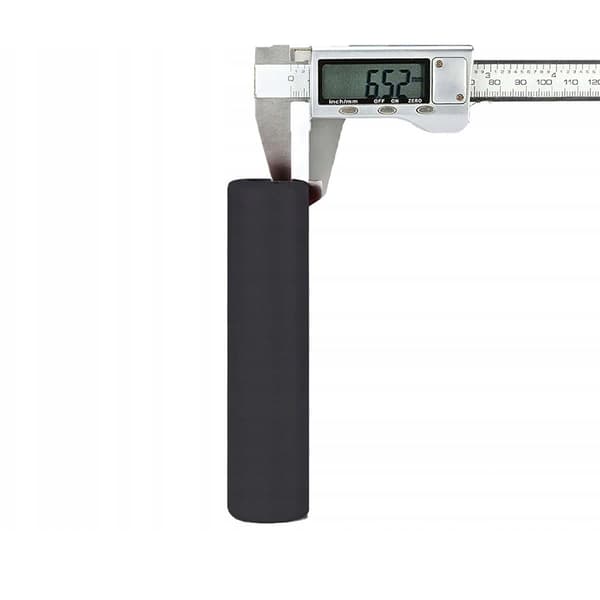 Silikone skum cykelgreb, diameter 22 mm - sort