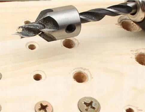Træbor med forsænkning 3-6 mm SilverTools forsænkere