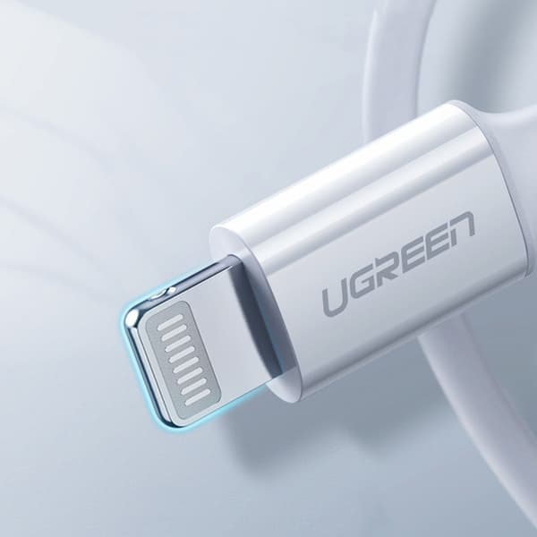 MFi USB-C - iPhone Lightning Kabel 20W 3A 0,25m - Hvid