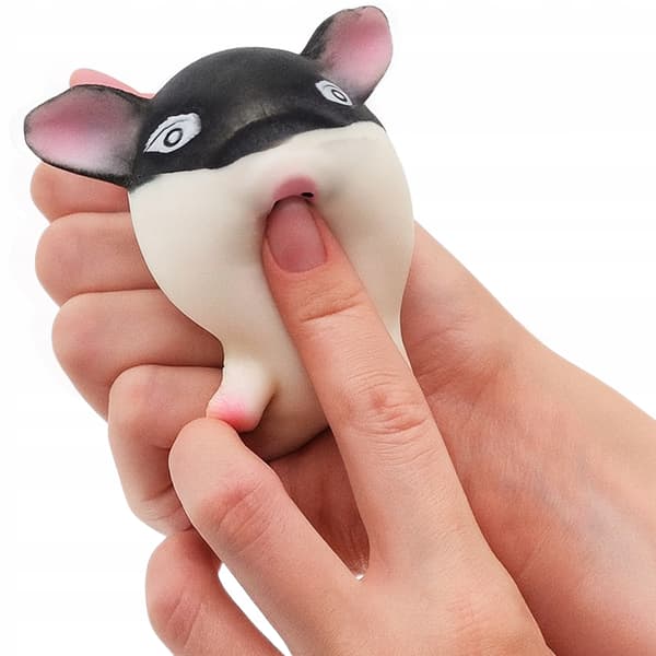 Squishy sød GRIS anti-stress sensorisk strækbar